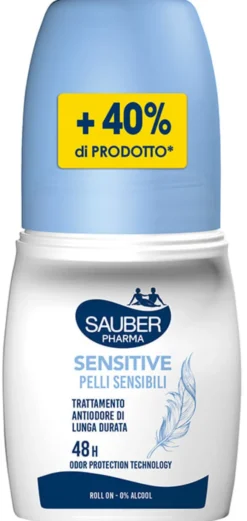 Deodorante Sauber Deo 48H Sensitive roll-on per pelli sensibili