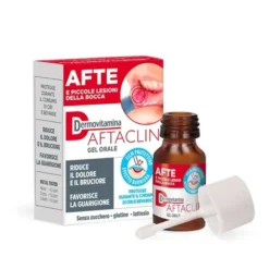 DERMOVITAMINA AFTACLIN GEL ORALE 7 ML CONTRO DOLORE E BRUCIONE SENZA ZUCCHERO E SENZA GLUTINE