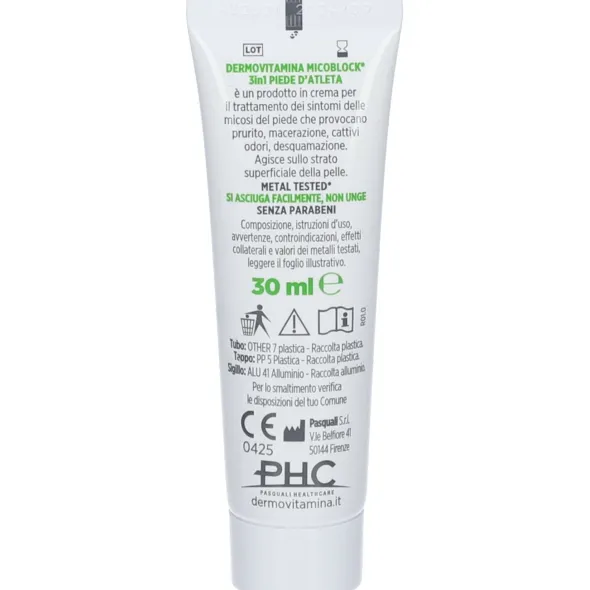 DERMOVITAMINA MICOBLOCK 3 IN 1 PIEDE D'ATLETA 30 ML