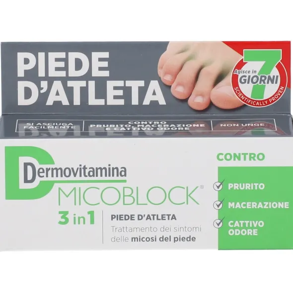 DERMOVITAMINA MICOBLOCK 3 IN 1 PIEDE D'ATLETA 30 ML