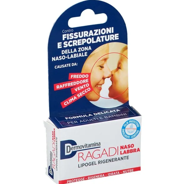 DERMOVITAMINA RAGADI NASO E LABBRA LIPOGEL RIGENERANTE 8 ML
