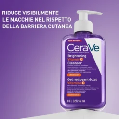 Detergente illuminante CeraVe Vitamina C, viso