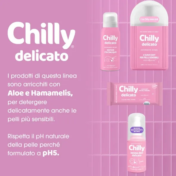 Detergente intimo Chilly No Rinse Delicato, 100ml