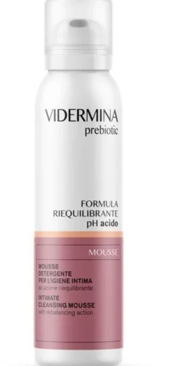 Detergente intimo Vidermina Prebiotic Mousse, 150ml