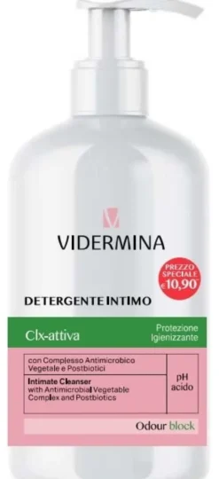 Detergente intimo Vidermina Clx pH acido, 500ml