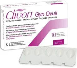 Dispositivo medico Clivon Gyn ovuli vaginali, 10 ovuli