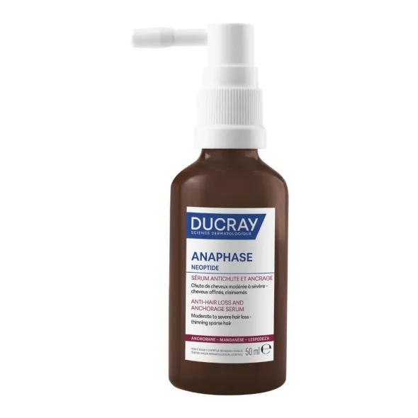 Ducray Anaphase Neoptide Siero contro la caduta e ancoraggio dei capelli, Capelli più Densi e Resistenti, Caduta cronica, 50ml