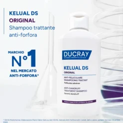 Ducray Kelual DS Original Shampoo Trattante contro la Forfora Severa, Anti-ricomparsa, Lenisce la sensazione di prurito, 100ml