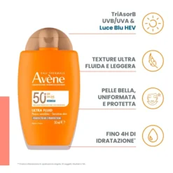 EAU THERMALE AVENE SOLARE ULTRA FLUID PERFEZIONATORE SPF50+ 50 ML