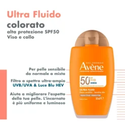 EAU THERMALE AVENE SOLARE ULTRA FLUID PERFEZIONATORE SPF50+ 50 ML