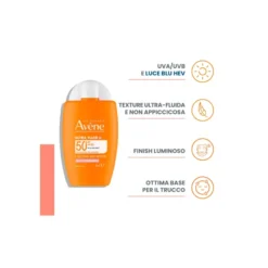 EAU THERMALE AVENE SOLARE ULTRA FLUID LUMINOSITA' SPF 50+ 50 ML