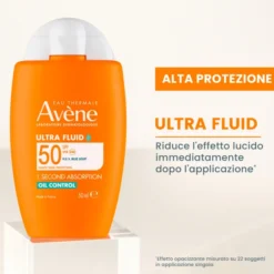 EAU THERMALE AVENE SOLARE ULTRA FLUID OIL CONTR SPF 50 50ML