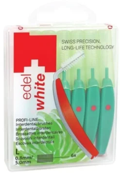 EDEL WHITE SCOVOLINO INTERDENTALE L 0,8MM 6 PEZZI