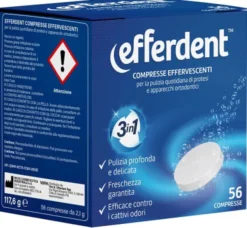 EFFERDENT 56 COMPRESSE EFFERVESCENTI