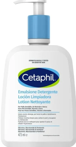 Emulsione Detergente Cetaphil viso e corpo, 473ml