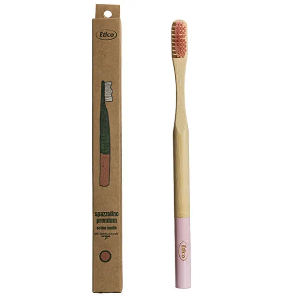 ETICO SPAZZOLINO ADULTO PREMIUM BAMBU BIANCO