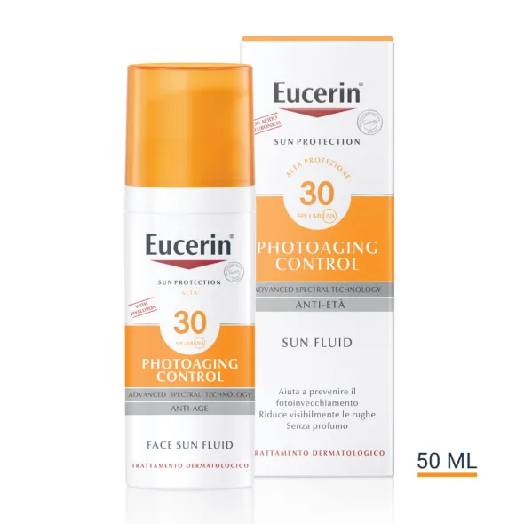 EUCERIN SUN PROTECTION SPF 30 PHOTOAGING CONTROL FACE SUN FLUID ANTI AGE 50 ML