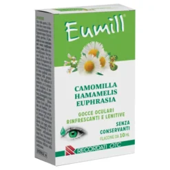 EUMILL CAMOMILLA HAMAMELIS EUPHRASIA GOCCE OCULARI RINFRESCANTI E LENITIVE ANCHE CON LENTI A CONTATTO INDOSSATE SENZA CONSERVANTI 10 ML