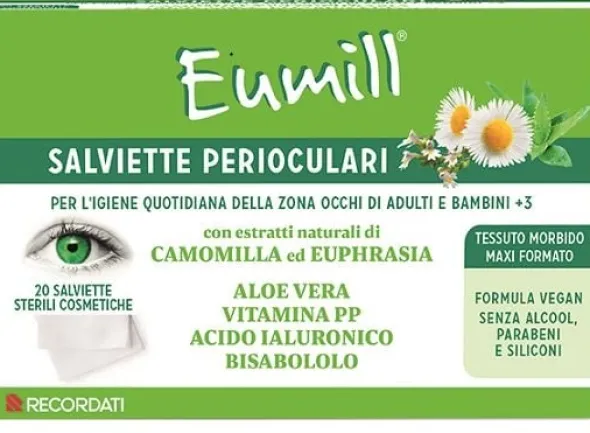 EUMILL SALVIETTE PERIOCULARI 20 PEZZI