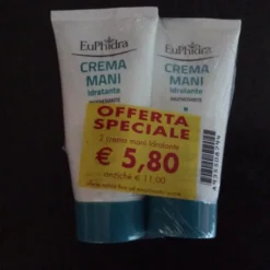 EUPHIDRA ABBINATA CREMA MANI IDRATANTE TERMOFORMATI 2 PEZZI