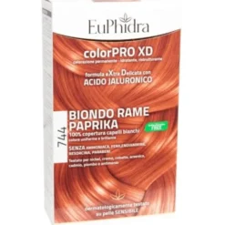 EUPHIDRA COLORPRO GEL COLORANTE CAPELLI XD 744 PAPRIKA 50 ML IN FLACONE + ATTIVANTE + BALSAMO + GUANTI
