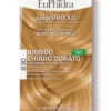 EUPHIDRA COLORPRO XD 830 BIONDO CHIARO DORATO GEL COLORANTE CAPELLI IN FLACONE + ATTIVANTE + BALSAMO + GUANTI