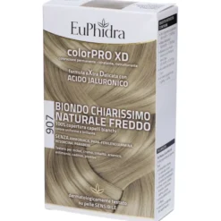 EUPHIDRA COLORPRO XD 907 BIONDO CHIARO MOGANO NATURALE F COLORE + ATTIVANTE + BALSAMO + CUFFIA + GUANTI