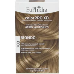 EUPHIDRA COLORPRO XD 700 BIONDO GEL COLORANTE CAPELLI IN FLACONE + ATTIVANTE + BALSAMO + GUANTI