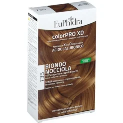 EUPHIDRA COLORPRO XD 735 BIONDO NOCCIOLA GEL COLORANTE CAPELLI IN FLACONE + ATTIVANTE + BALSAMO + GUANTI