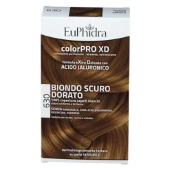 EUPHIDRA COLORPRO XD 630 BIONDO SCURO DORATO GEL COLORANTE CAPELLI IN FLACONE + ATTIVANTE + BALSAMO + GUANTI
