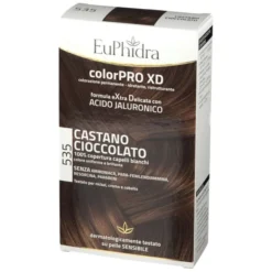 EUPHIDRA COLORPRO XD 535 CASTANO CIOCCOLATO GEL COLORANTE CAPELLI IN FLACONE + ATTIVANTE + BALSAMO + GUANTI