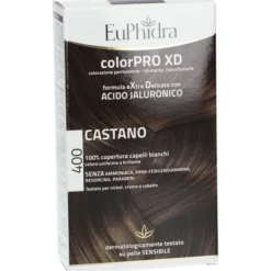 EUPHIDRA COLORPRO XD 400 CASTANO GEL COLORANTE CAPELLI IN FLACONE + ATTIVANTE + BALSAMO + GUANTI