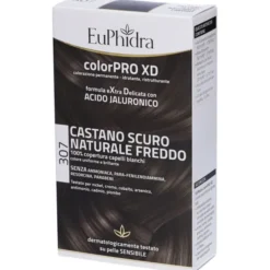 EUPHIDRA COLORPRO XD 307 CASTANO SCU NATURALE F COLORE + ATTIVANTE + BALSAMO + CUFFIA + GUANTI