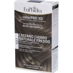 EUPHIDRA COLORPRO XD 507 CASTANO CHIARO NATURALE F COLORE + ATTIVANTE + BALSAMO + CUFFIA + GUANTI