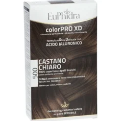EUPHIDRA COLORPRO XD 500 CAST CHIARO GEL COLORANTE CAPELLI IN FLACONE + ATTIVANTE + BALSAMO + GUANTI