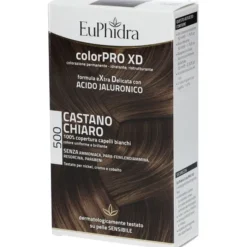 EUPHIDRA COLORPRO XD 500 CAST CHIARO GEL COLORANTE CAPELLI IN FLACONE + ATTIVANTE + BALSAMO + GUANTI
