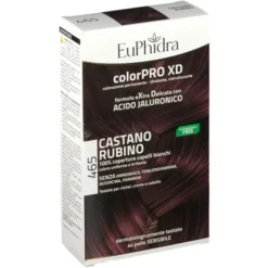EUPHIDRA COLORPRO XD 465 CAST RUBINO GEL COLORANTE CAPELLI IN FLACONE + ATTIVANTE + BALSAMO + GUANTI