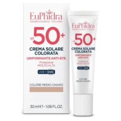 EUPHIDRA KALEIDO CREMA COLORATA MEDIO-CHIARO VISO SPF50+ 30 ML