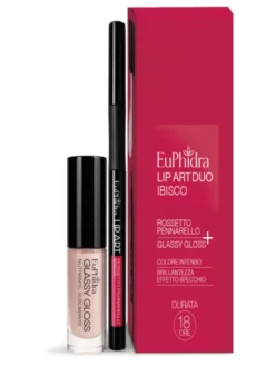EUPHIDRA LIP ART DUO IBISCO ROSSETTO PENNARELLO + GLASSY GLOSS