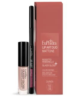 EUPHIDRA LIP ART DUO MATTONE ROSSETTO PENNARELLO + GLASSY GLOSS