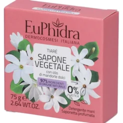 EUPHIDRA SAPONETTA VEGETALE TIARE' 75 G