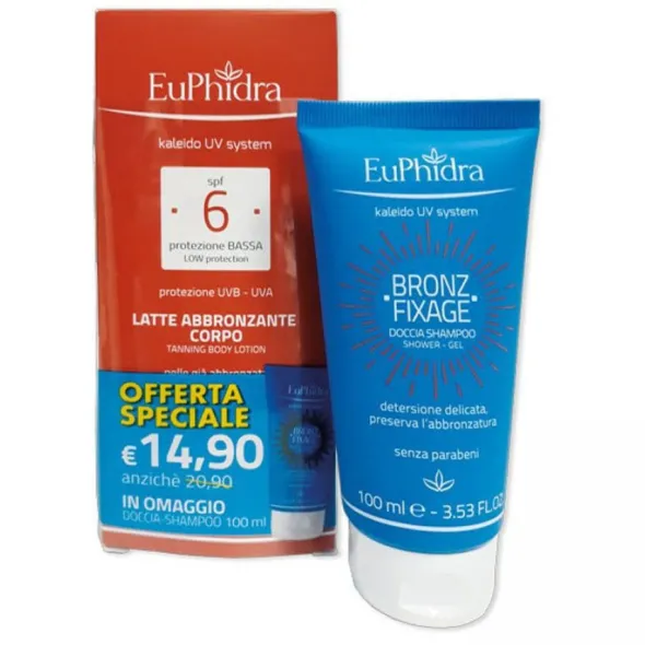 EUPHIDRA UV SYSTEM LATTE 6 CORPO 150 ML + DOCCIA BRONZE