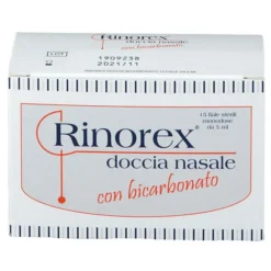 FIALA PER DOCCIA NASALE RINOREX BICARBONATO 15 FIALE 5 ML