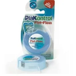 Filo interdentale Plakkontrol Flat Floss 40m piatto