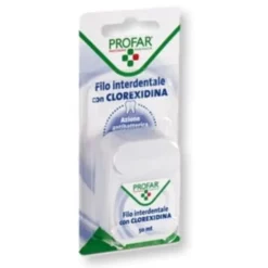 Filo Interdentale Profar con Clorexidina, 50 metri