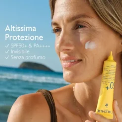 Fluido Solare Viso Caudalie Vinosun SPF50+, protezione alta