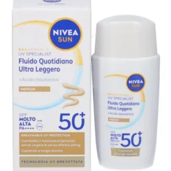 Fluido solare viso Nivea Sun Breath UV Spec SPF50+