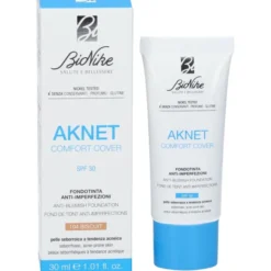 Fondotinta BioNike Aknet Comfort Cover 104, biscotto SPF30