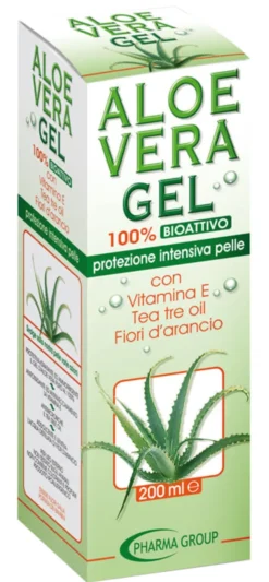 Gel Aloe Vera puro al 100% con tea tree oil, 200ml