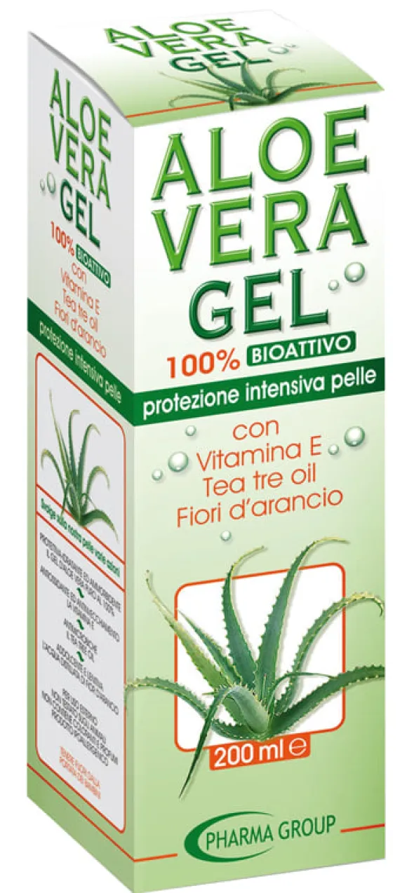 Gel Aloe Vera puro al 100% con tea tree oil, 200ml